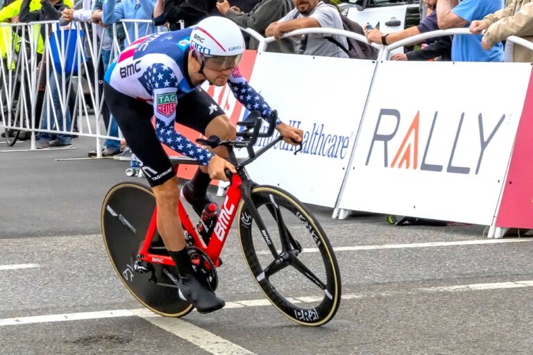 Joey Rosskopf on a tight turn during a race for how to prepare for a season