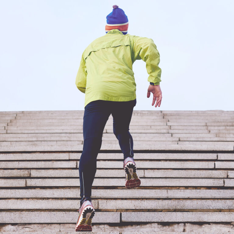 runner staircase high intensity intervals