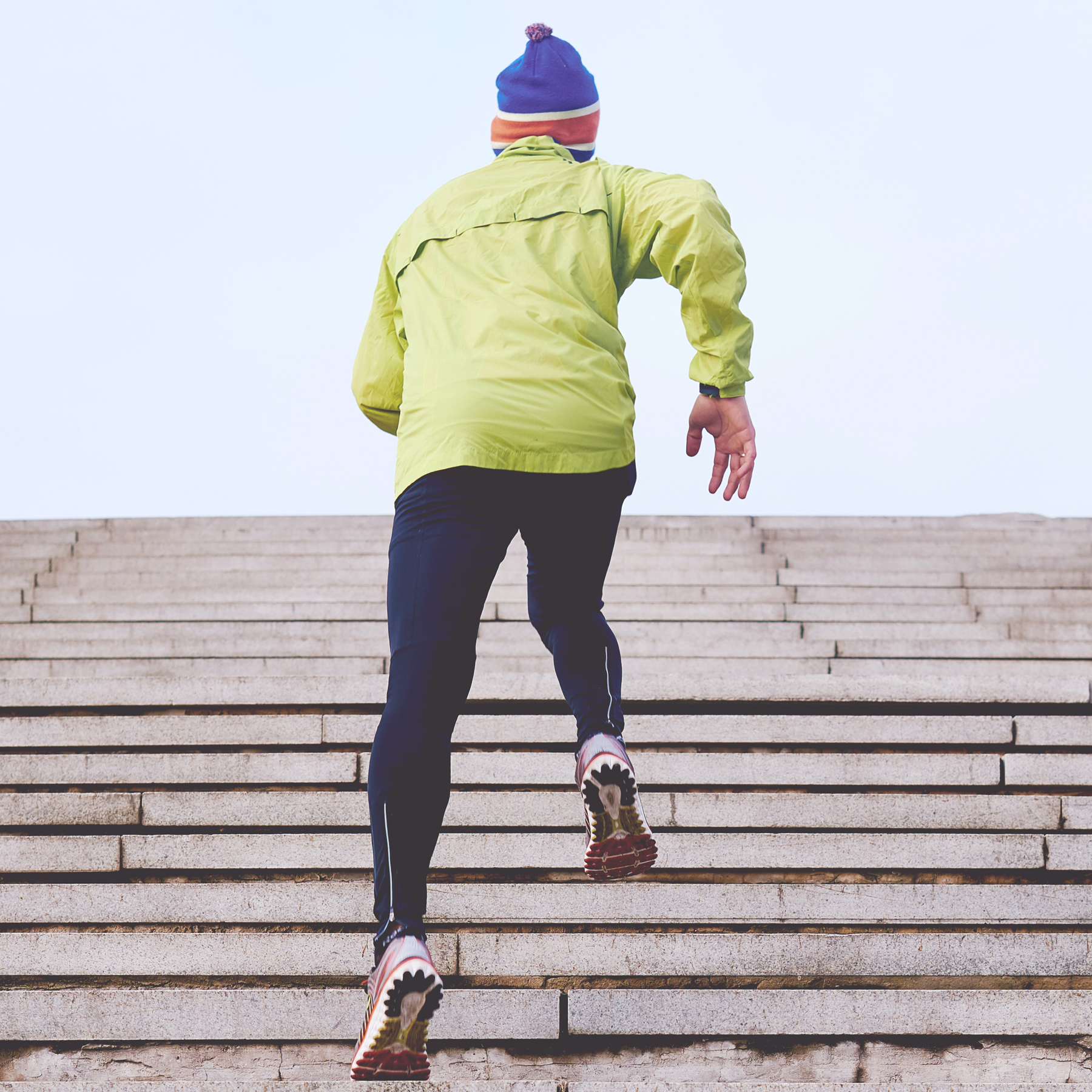 runner staircase high intensity intervals