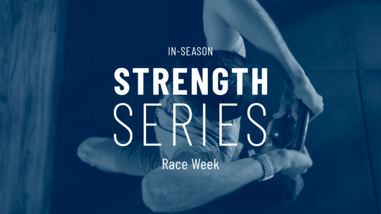 In-Season Strength Series Race Week title card