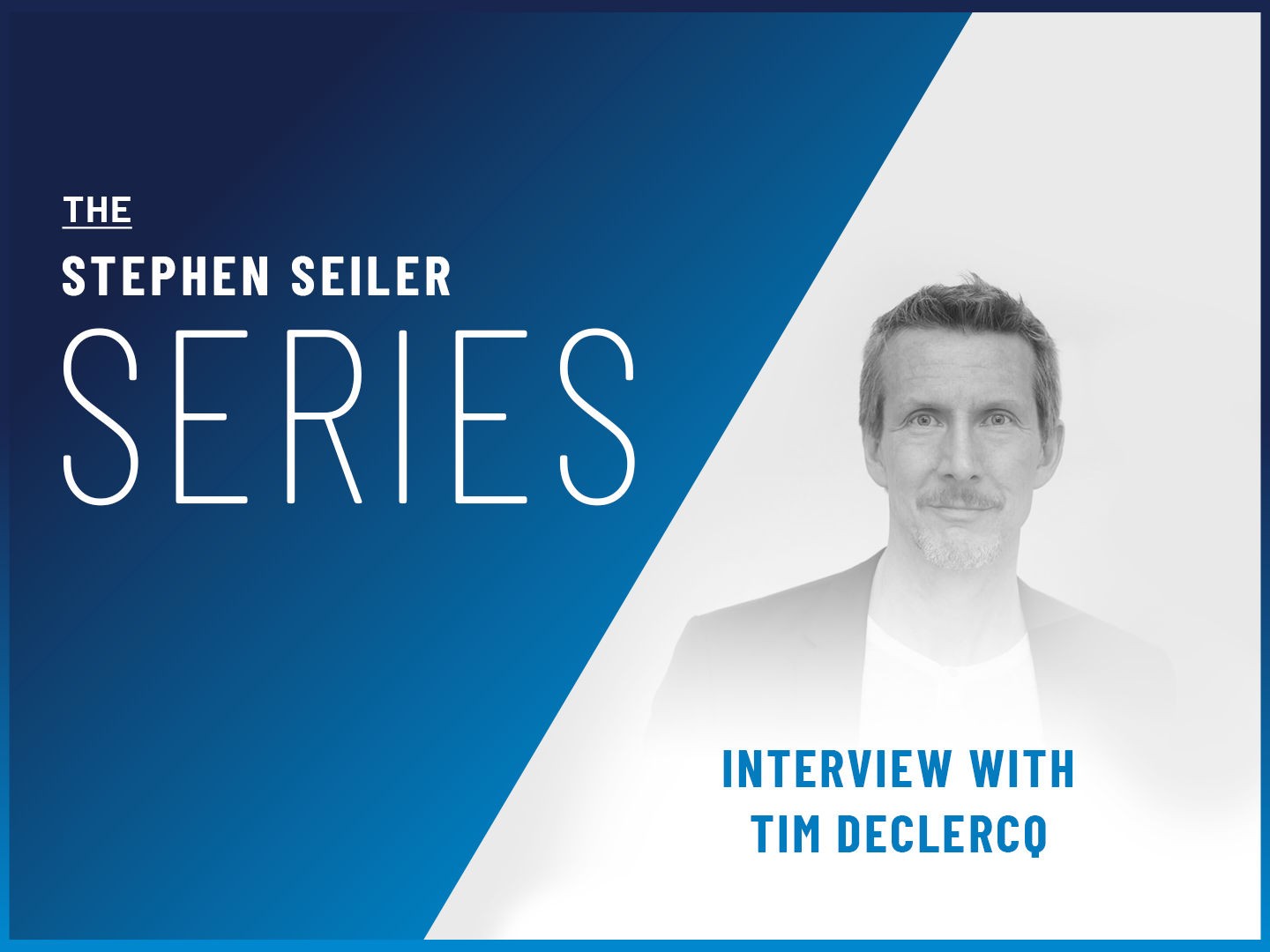 Title card with a headshot of Stephen Seiler