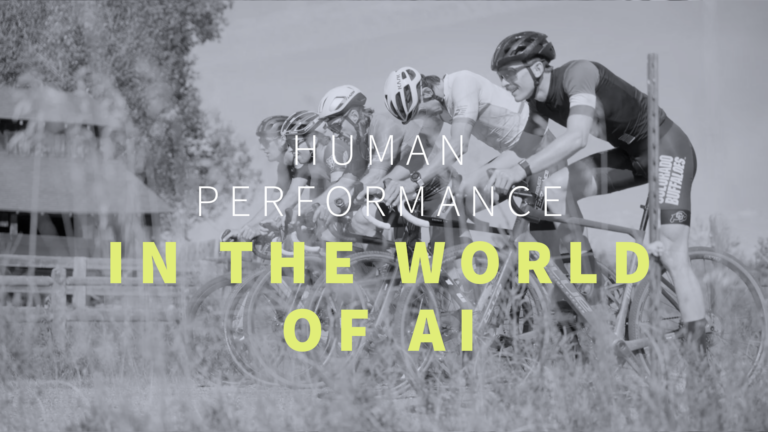 Human performance in the world of AI title card
