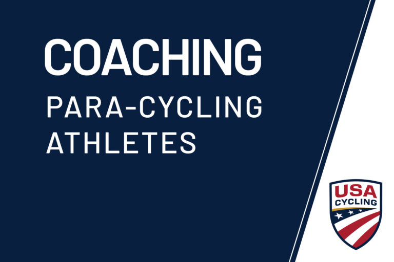 USA Cycling Course: Coaching Para-Cycling Athletes